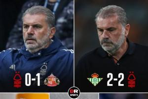 【一胜难求】波斯特科格鲁上任森林的前五场比赛2平3负....?
