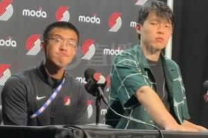 小吧采访杨瀚森—这场比赛意味什么:和库追站在场上感觉有点失真
