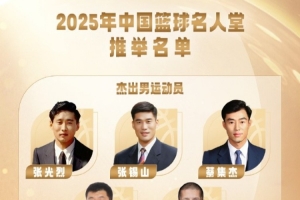 2025年中国篮球名人堂推举名单确定:巴特尔&王菲&郑薇在列