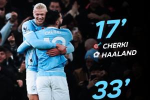 数据哥都惊了！Whoscored：哈兰德联赛13球占曼城68%，他是人吗？