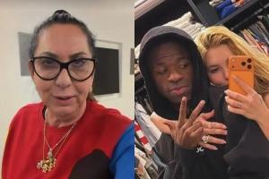见家长!维尼修斯女友母亲到访马德里 过万圣节+与熊妈一起看皇马