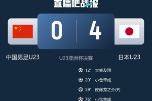 韩乔生:与日本U23有明显的差距 中国足球未来靠年轻人的不断努力