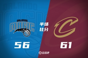 骑士半场61-56反超魔术5分 米切尔26分 贝恩15分 班凯罗14分