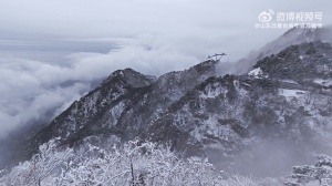 效仿泰山队,泰山队球迷组织连续18年登泰山,山顶体感温度零下