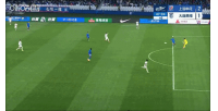 申花前场逼抢成功，盖伊没选择传球，闪过防守推射打高