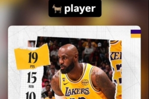 19+15+10！拉拉维亚转发詹姆斯三双数据海报：GOAT?