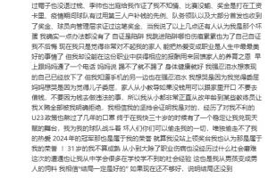 被禁足球员张浩:作为普通职业运动员,维权这条路压根就不存在