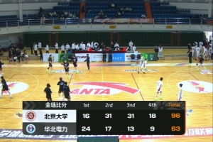 ?北京大学大胜华北电力迎来2连胜!王浩霖24+6 于海跃空砍37+6