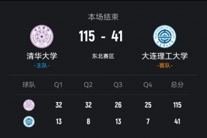 ?CUBAL女子组-清华大学74分狂胜大连理工 刘琦17+14
