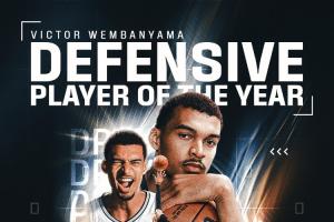外星人的统治力?️文班亚马全票当选DPOY NBA历史首人