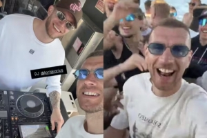 沙尔克全队赴西班牙庆祝升级成功!哲科:卡里乌斯是我们的DJ