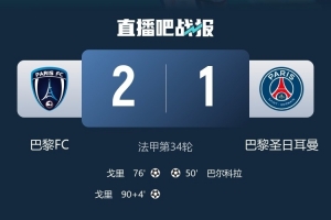 巴黎FC主帅:德比赢球超出预期,但“我们是巨人旁边的矮人”